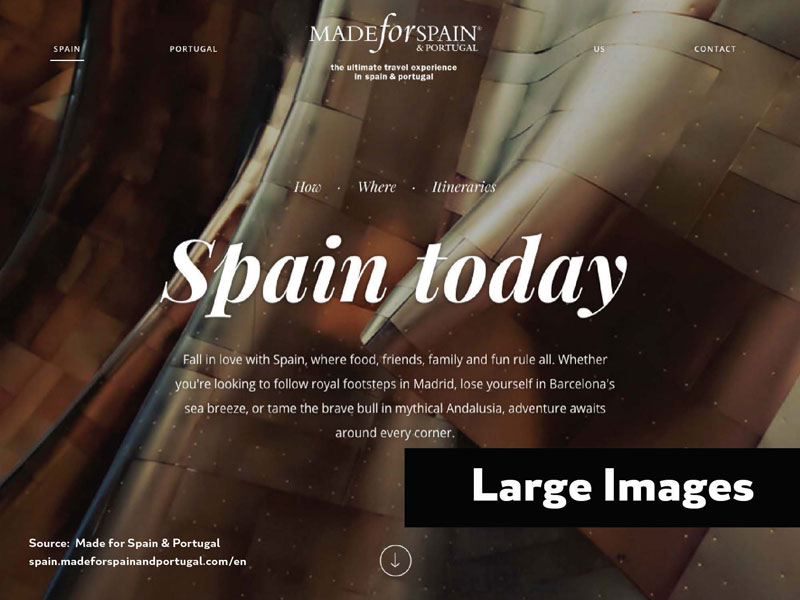 Ten Web Design Trends Worth Keeping or Ditching image 2016 Design Trends - Large Images