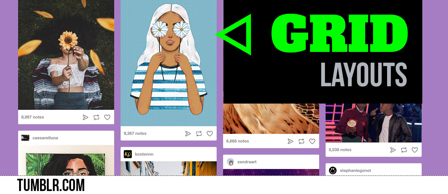 Five Web Design Trends That Shaped 2017 image design trend grid layout