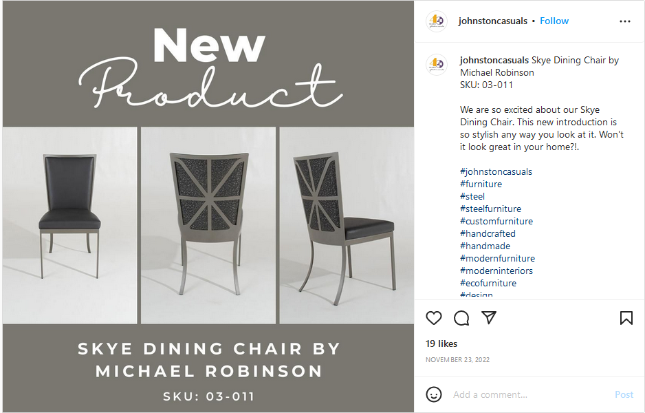 A Business Owner's Guide to Effortless Guide to Social image An organic post on Instagram